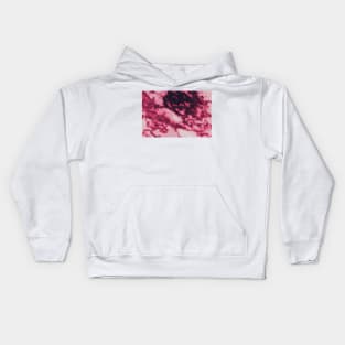 Pink marble clouds Kids Hoodie